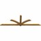 Ekena Millwork Redmond Rough Sawn Timber Gable Bracket, Western Red Cedar, 96"W x 32"H x 2"D x 4"F, 8/12 Pitch GBW096X32X0204RED00RWR - alternate 5